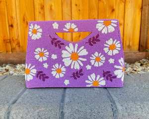 Bolso de mano de noche con cuentas, bolso bordado con cuentas y diseño único hecho a mano - Product Image 5