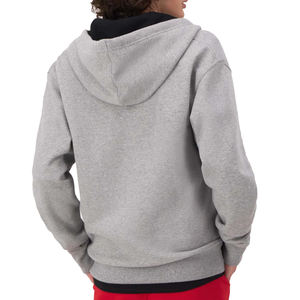 Powerblend Full-Zip Unisex <b>Hoodie</b> Oxford Gray Fleece <b>Soft</b> 100% Cotton Zip Sweatshirt Embroidered Washed Custom Logo OEM/ODM - Product Image 2