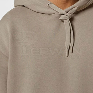 OEM Service 100% coton hommes hiver chaud respirant séchage rapide sweats à capuche dernière conception solide motif col à capuche 300g vente en gros - Product Image 5
