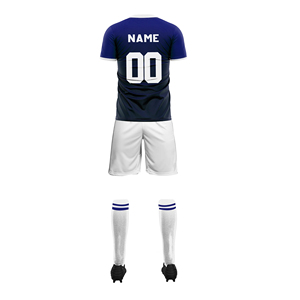 Conjunto de camiseta de fútbol de poliéster, uniforme de fútbol por sublimación transpirable, ropa deportiva de equipo personalizada, fabricante de impresión de logotipo al por mayor OEM - Product Image 4
