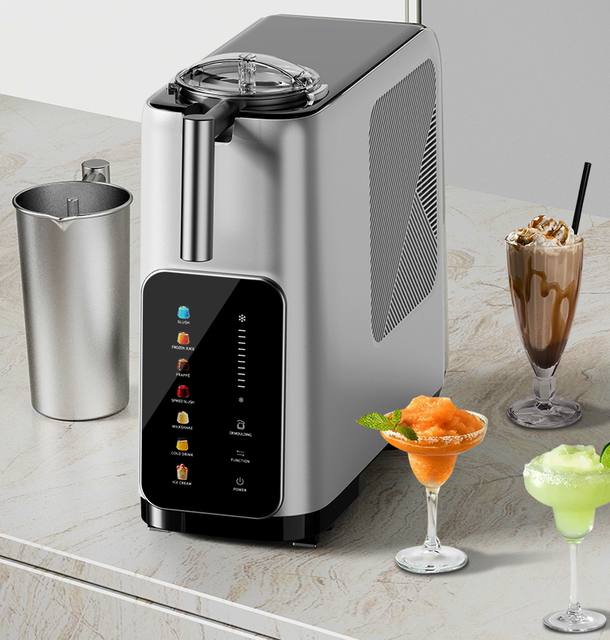 Mini Compressor Electric Ice Cream and Slushie Maker for Milk Smoothies Outdoor & Home Use Soft Serve Machine