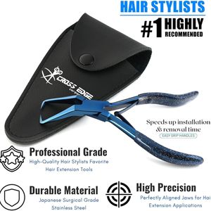 คีมหนีบยางเครื่องมือสำหรับต่อผมคีมหนีบลูกปัดแบบเปิดคีมหนีบลูกปัดดีไซน์แม่นยำ - Product Image 4