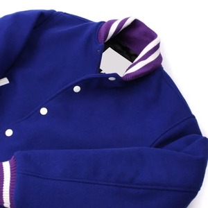 Nouvelle veste universitaire en coton/laine pour hommes, service OEM, personnalisable, vente en gros, séchage rapide, respirante, décontractée, col montant, logo sur le devant - Product Image 4