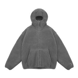 Top Premium hommes Ninja polaire à capuche nouvelle veste Sherpa surdimensionné Sherpa masque hiver veste à capuche 2025 - Product Image 5
