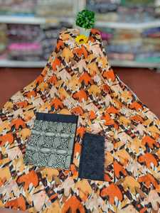 Robe traditionnelle somalienne pour filles, de haute qualité, aspect premium, en jacquard, motif à blocs uni rouge et bleu vif, pour la nuit - Product Image 3