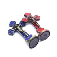 Croix de Jésus en Pierre Magnétique, Icône Religieuse Catholique, Écologique, Vente en Gros Usine, 136 cm, Décoration de Bureau