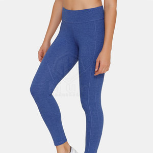Legging décontracté pour femme de haute qualité, taille haute, 100% coton, nouveau design, séchage rapide, respirant, couleurs et logo personnalisés, toutes saisons - Product Image 2