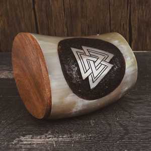 Tasses en céramique de sculpture Viking personnalisées artisanales corne naturelle hautement polie Vintage 1L/500ml/300ml/200ml/700ml - Product Image 3