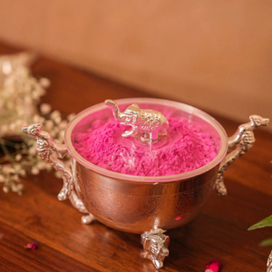 Frutero de Lujo con Diseño de Elefante y Pavo Real, Plateado, Estilo Individual para las Festividades de Diwali - Product Image 4