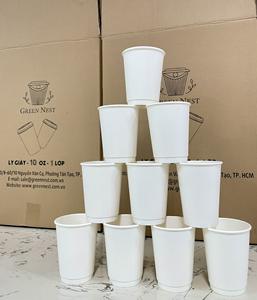 Vasos de Papel Desechables con Aislamiento Térmico de Doble Pared y Pared Simple para Llevar Café Bebidas Calientes Rápidas Precio Económico - Product Image 2