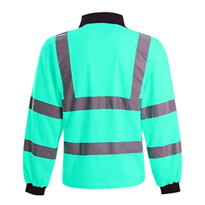 High Visibility Reflective Safety <b>Work</b> Shirt ANSI ISEA Certified <b>Waterproof</b> Breathable Polyester Construction Uniform Wholesale - Product Image 2