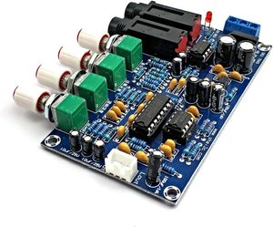Carte amplificateur de Microphone <span class=keywords><strong>Pt2399</strong></span> <span class=keywords><strong>Echo</strong></span> Mic, carte amplificateur de karaoké, carte de réverbération de karaoké, Module amplificateur de karaoké double Ac12V - Product Image 2