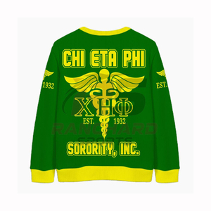 Chaqueta Universitaria CHI ETA PHI, Elegante y Cómoda, 100% Algodón, Duradera, Bordada Profesionalmente, Diseño Sólido de Alta Calidad - Product Image 2