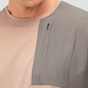เสื้อวิ่งออกกำลังกายผู้ชายผ้าฝ้ายพร้อมแผงเสื้อกล้ามสำหรับใส่ออกกำลังกายเล่นยิมฟิตเนสโลโก้ได้ตามต้องการ - Product Image 2
