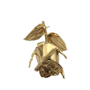 Rose Plaquée Or 24 Carats Fleur à Longue Tige Conservée Artisanale Cadeau Romantique de Luxe pour la Saint-Valentin Anniversaire Fête des Mères - Product Image 1