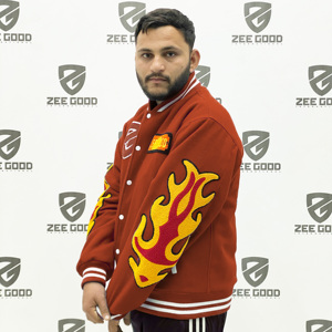 Wholesale High Quality College Letterman Bomber <b>Jacket</b> Stand Embroidery Design Front Streetwear Team Winter 100% Cotton - Product Image 4