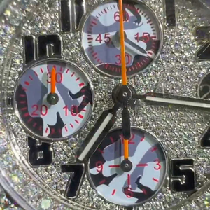 Montre mécanique de luxe unisexe, diamant cultivé en laboratoire VVS, boîtier carré en acier inoxydable, mouvement Miyota, 20 mm, analogique, verre de bonne qualité - Product Image 4