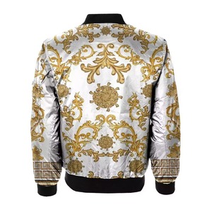 Nouvelle veste bomber tendance pour homme, impression par sublimation, satin de soie polyester respirant, avec deux poches - Product Image 3