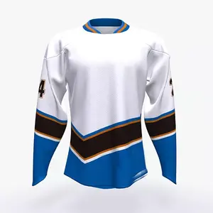 Maillot de hockey d'équipe imprimé par sublimation personnalisée en gros maillot de hockey sur glace vierge le plus vendu - Product Image 1