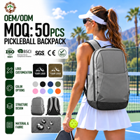 Sac à dos multi-poches pour activités de plein air, imperméable, décontracté, pour le pickleball, sac de pickleball, sac personnalisé pour raquettes de tennis