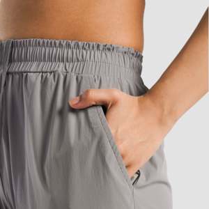Pantalon cargo décontracté Ristic 100% coton gris clair, taille élastique, logo personnalisable, décorations à fermeture éclair, nouvelles caractéristiques, tailles XL à 6XL - Product Image 5