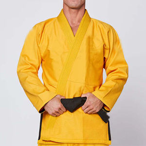 Uniformes de karaté 100% tissu extensible en coton garde le corps au frais et au sec pendant les entraînements doux au toucher coutures solides Jiu Jitsu Kimono Gi - Product Image 2