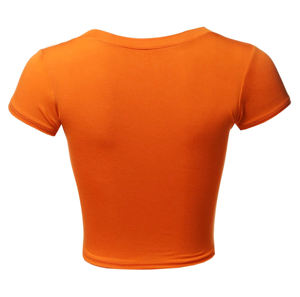 เสื้อยืดเอวลอยผ้าฝ้ายลำลองสำหรับผู้หญิงเสื้อยืดแขนสั้นพิมพ์ลายกราฟิกสำหรับสวมใส่ในฤดูร้อนและแฟชั่น - Product Image 3