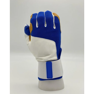 QASWA SPORTS Professional Heavy Duty Lightweight Comfortable Strong Grip Custom Size Logo Blue White Original Leather <b>Baseball</b> - Product Image 5