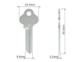 2024 vendeurs chauds dispositif de sécurité à domicile de verrouillage de clé de cylindre en laiton en forme de 8 - Product Image 4