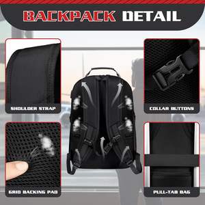 กระเป๋าเป้สะพายหลังสำหรับเดินทาง ใส่แล็ปท็อป 17 นิ้ว กันน้ำ ใช้ได้ทั้งชายและหญิง ขนาดใหญ่ แข็งแรง ผ่านมาตรฐาน TSA เหมาะสำหรับนักเรียน นักศึกษา ของขวัญ - Product Image 3