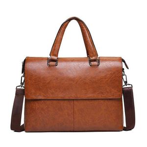 Sacoche pour ordinateur portable en cuir véritable de luxe haut de gamme, réglable, à bandoulière, légère et pratique - Product Image 6