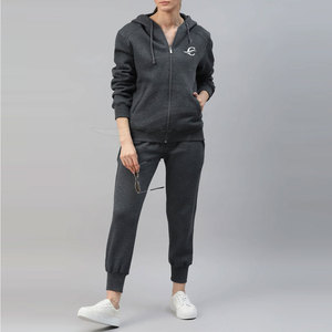 Vêtements de sport d'hiver solides pour femmes survêtement en molleton à manches longues pour l'entraînement et le jogging vente en ligne de tissu en toile - Product Image 4