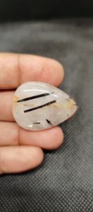 Udgems พลอยควอตซ์เจียระไนแบบหยาบธรรมชาติขนาดผสมสีดำและสีขาวสำหรับทำเครื่องประดับ - Product Image 4