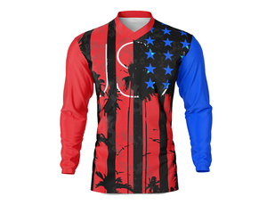 เสื้อปั่นจักรยาน BMX เสื้อเจอร์ซีย์แขนยาวพิมพ์ลายเสื้อดาวน์ฮิลล์ - Product Image 4