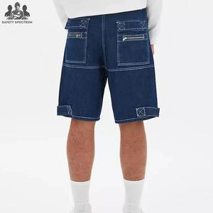Shorts en jean décontractés pour hommes, coupe décontractée, fermeture boutonnée, séchage rapide, écologiques, pour l'été, la gym et la course, 100 % coton - Product Image 2