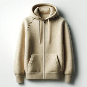 Sweats à capuche thermiques en coton pour hommes coupe ample décontracté course Fitness veste laine fermeture éclair brodé techniques pour l'hiver - Product Image 4