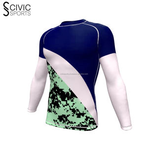 Precio al por mayor Rash Guard personalizado de manga larga Rush Guard Stretch Fitness ropa informal de secado rápido Rash Guard - Product Image 5