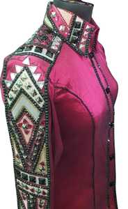 Camiseta de equitación Western Showmanship Diseño cómodo y hermoso con características duraderas para productos de caballos - Product Image 3