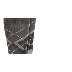 Alfani Men's Dark Gray Argyle Dot Dress <b>Socks</b> Light Weight <b>Polyester</b> Spandex Daily & Sporty Digital Printing Logo Bottom White - Product Image 2