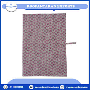 Designs modernes exquis serviettes de cuisine de Pâques 100% coton bloc à la main imprimé 50X70 CMS serviettes de table à thé - Product Image 5