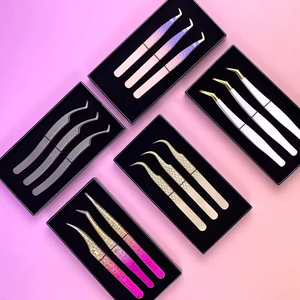 Pinzas para Pestañas de Alta Precisión al por Mayor Antiestáticas para Técnicos de Pestañas de Salón que Necesitan una Aplicación Rápida y Limpia - Product Image 3