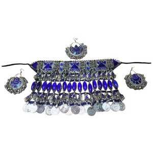 Juego de Joyería Afgana Vintage de Lujo, Nuevo y Moderno, para Novia, Chapado en Plata de Acero Inoxidable, Joyería Fina para Mujer, AA IMPEX - Product Image 1