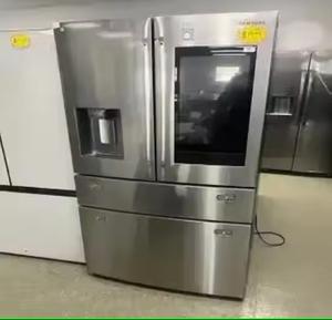 ST 2023 28 Cu Ft 4 <b>Door</b> French <b>Door</b> Refrigerator with Touch <b>Screen</b> Stainless Steel Design - Product Image 1