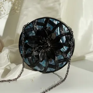 Unique Design Best Quality <b>Mother</b> of Pearl Inlay Clutch Wedding Designer Handbag Handcrafted Wedding Clutch Brass Clutch - Product Image 4