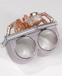 Conception personnalisée unisexe en argent sterling fin style Hip Hop VVS Moissanite bague en diamant pour la vente à l'exportation de l'Inde - Product Image 3