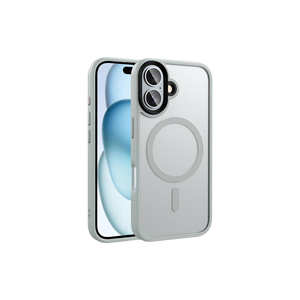 Funda Magnética Netzy para Magsafe para iPhone 16 Plus, Plateada Mate, con Carga Inalámbrica, Estilo Ins, Funda para Teléfono Móvil Plus - Product Image 1