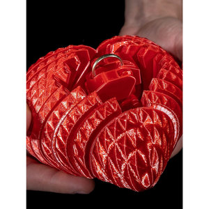 Portagioie a forma di cuore aperto elegante confezione regalo per pezzi preziosi - Product Image 3