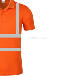T-shirt de sécurité réfléchissant à haute visibilité bleu marine, manches longues, chemises de travail de construction avec réflecteur en forme de flèche, logo personnalisé - Product Image 6