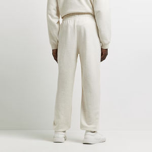 Pantalon de jogging en molleton taille haute personnalisé pour hommes, en éponge française, baggy, pantalon de survêtement évasé empilé avec poches en coton délavé foncé 100% coton - Product Image 4