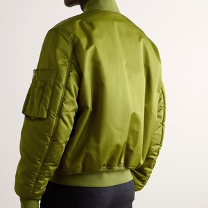 Veste bomber en satin pour homme, légère, vêtements d'hiver 2025, impression de logo personnalisée, nouveau design, meilleure qualité - Product Image 4